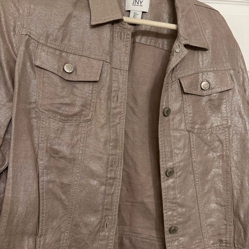 Jones New York Metallic Tan Blazer